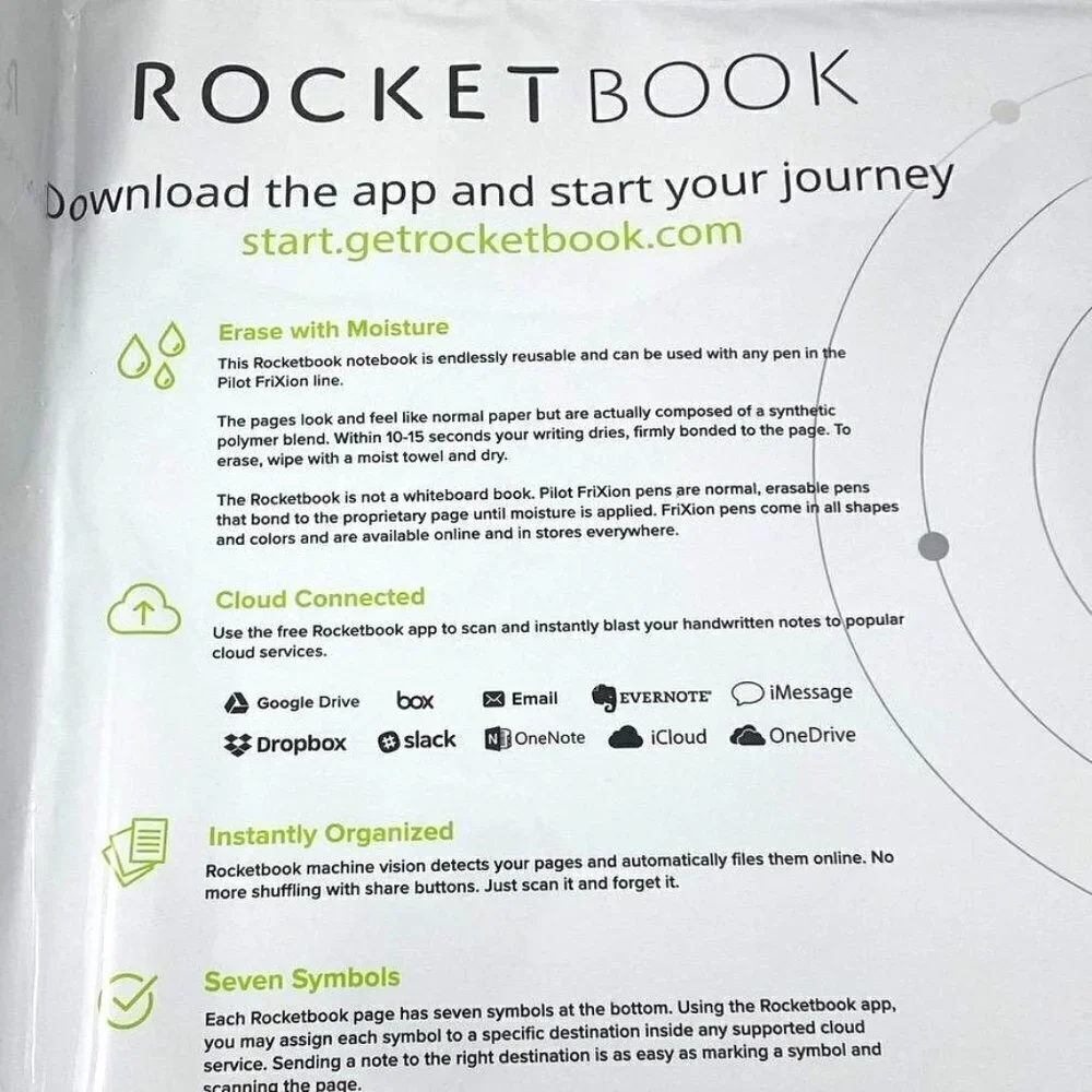 Rocketbook Planner & Notebook Fusion Reusable Smart Planner & Notebook